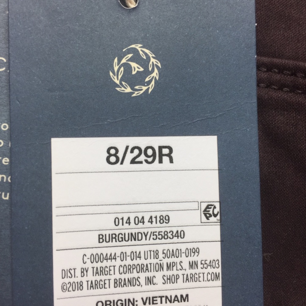 NWT Universal Thread High Rise Jegging Burgundy 8 - Picture 7 of 13